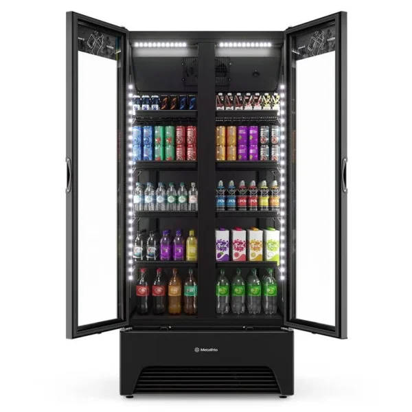 VB70 All Black - Refrigerador Expositor, Porta Dupla Slim - 752L