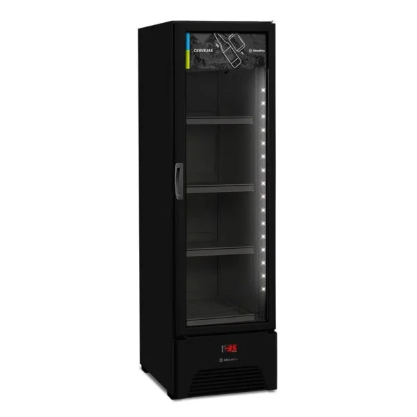 VN28 Optima All Black - Cervejeira Expositora Slim - 337L