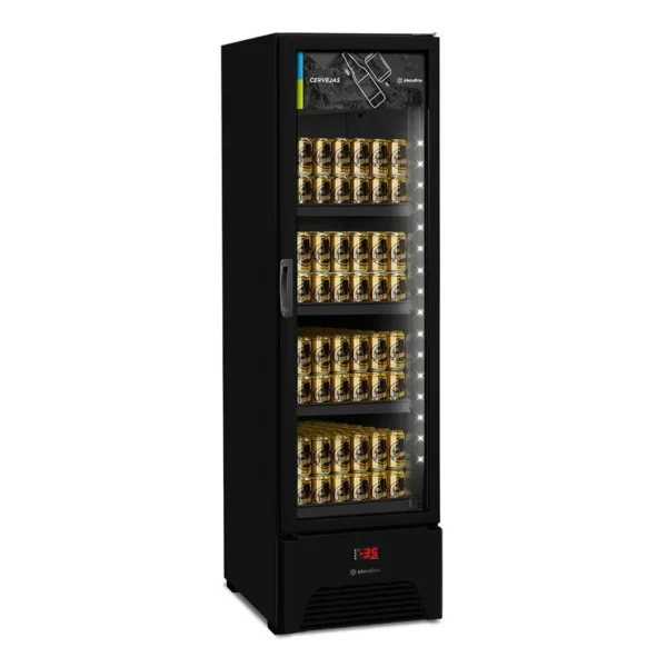 VN28 Optima All Black - Cervejeira Expositora Slim - 337L