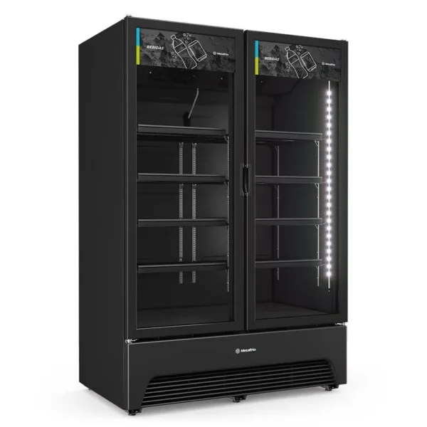 VBM3 All Black - Refrigerador Expositor, Porta Dupla - 1.257L