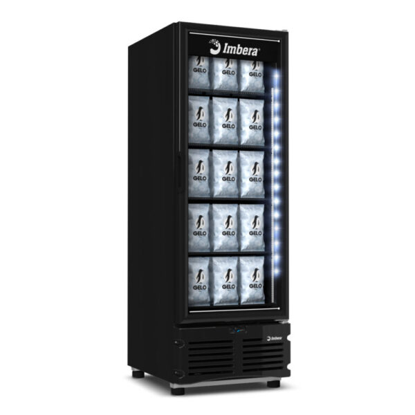 Freezer Vertical Congelador Porta de Vidro Tripla Ação 576 Litros EVZ21 Full Black Imbera - Imagem 4