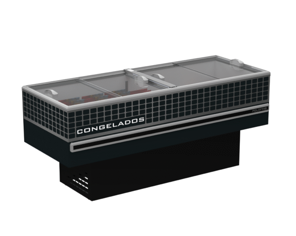 Ilha De Congelados Freezer Com Vidro Reto 2 Metros Polofrio